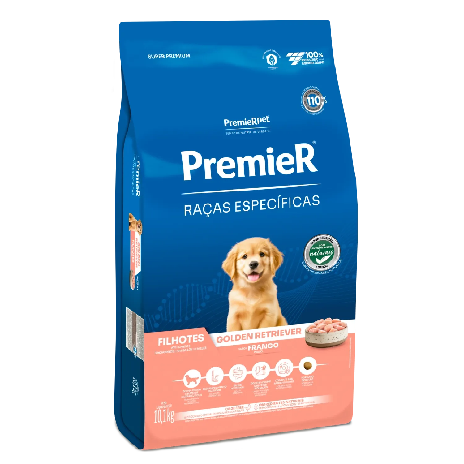 Ração Premier Raças Específicas Golden Retriever Filhotes Sabor Frango